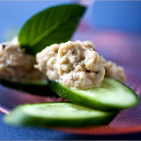 GRILLED EGGPLANT PUREE w/POMEGRANATE